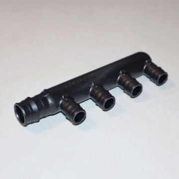 Uponor Q2247550 3/4 inch EP Branch Multi-Port Tee with 4x 1/2 inch Outlets