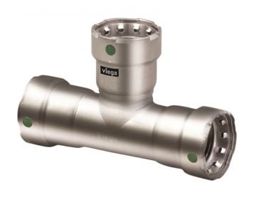 Viega 90135 Megapress Stainless Steel 316 1 x 1 x 1/2 inch Tee