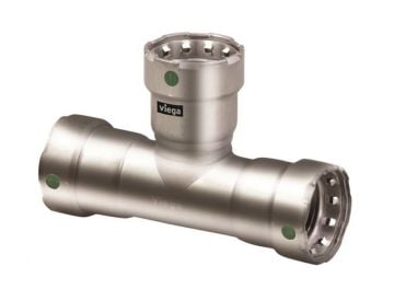 Viega 90150 Megapress Stainless Steel 316 1-1/2 x 1-1/2 x 3/4 inch Tee