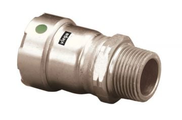 Viega 90235 Megapress Stainless Steel 316 3/4 x 1/2 inch Male Adapter