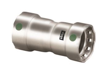 Viega 90285 Megapress Stainless Steel 316 1/2 inch Coupling with Stop