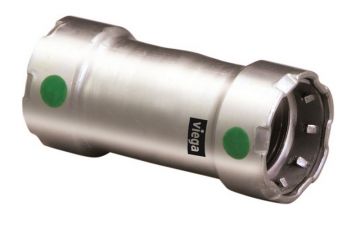 Viega 80345 ProPress XL Stainless Steel 316 3 inch Coupling Less Stop
