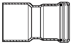 Viega 91452 ProPress Bronze XL Reducer with 4-Inch by 2-1/2-Inch FTG x P