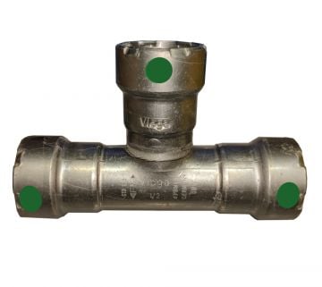 Viega Megapress 25300 1/2 inch PxPxP Tee