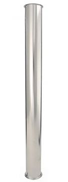 Oatey 803ED-20-1 1-1/2 x 16 inch 20 Gauge Double Flanged Tailpiece Chrome