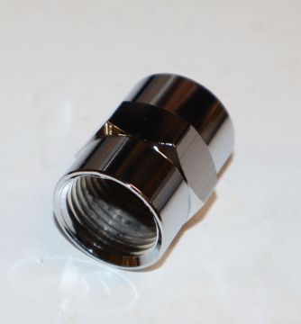 Wal-Rich 0341404 1/2 inch Chrome Plated Brass Coupling