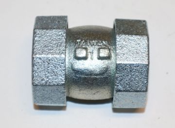 Wal-Rich 2560006 1 inch Short Galvanized Steel Dresser Coupling