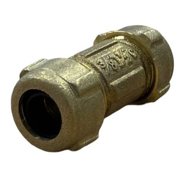 Wal-Rich 4531000 1/2 inch CTS Short Brass Dresser Coupling