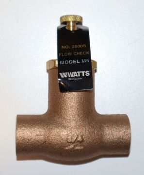 Watts 2000S 3/4 inch Flow Check Valve 0856763
