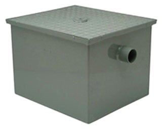 Steel Grease Trap 25 GPM 50# 3 in/out