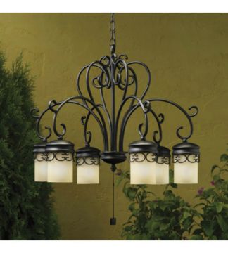 Kichler 15408BKT Almeria 6-Light Chandelier
